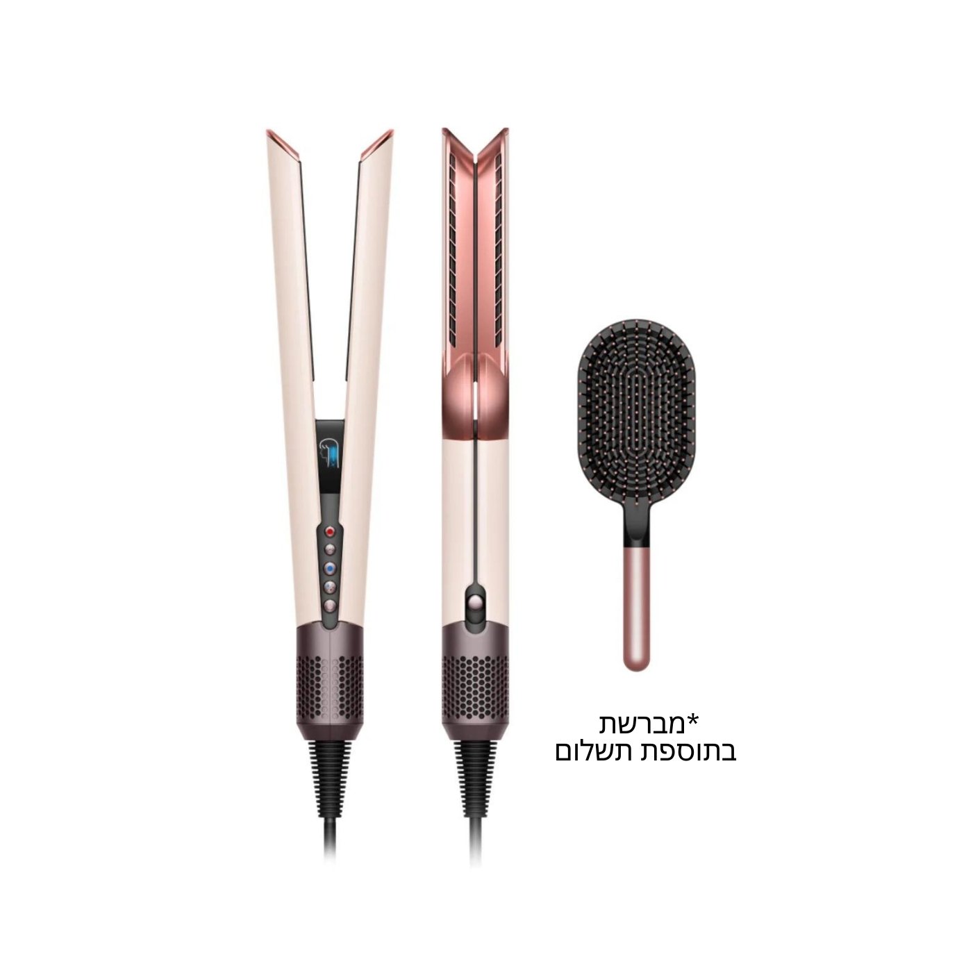 מחליק שיער דייסון צבע ורוד Dyson Airstrait Pink Limited Edition