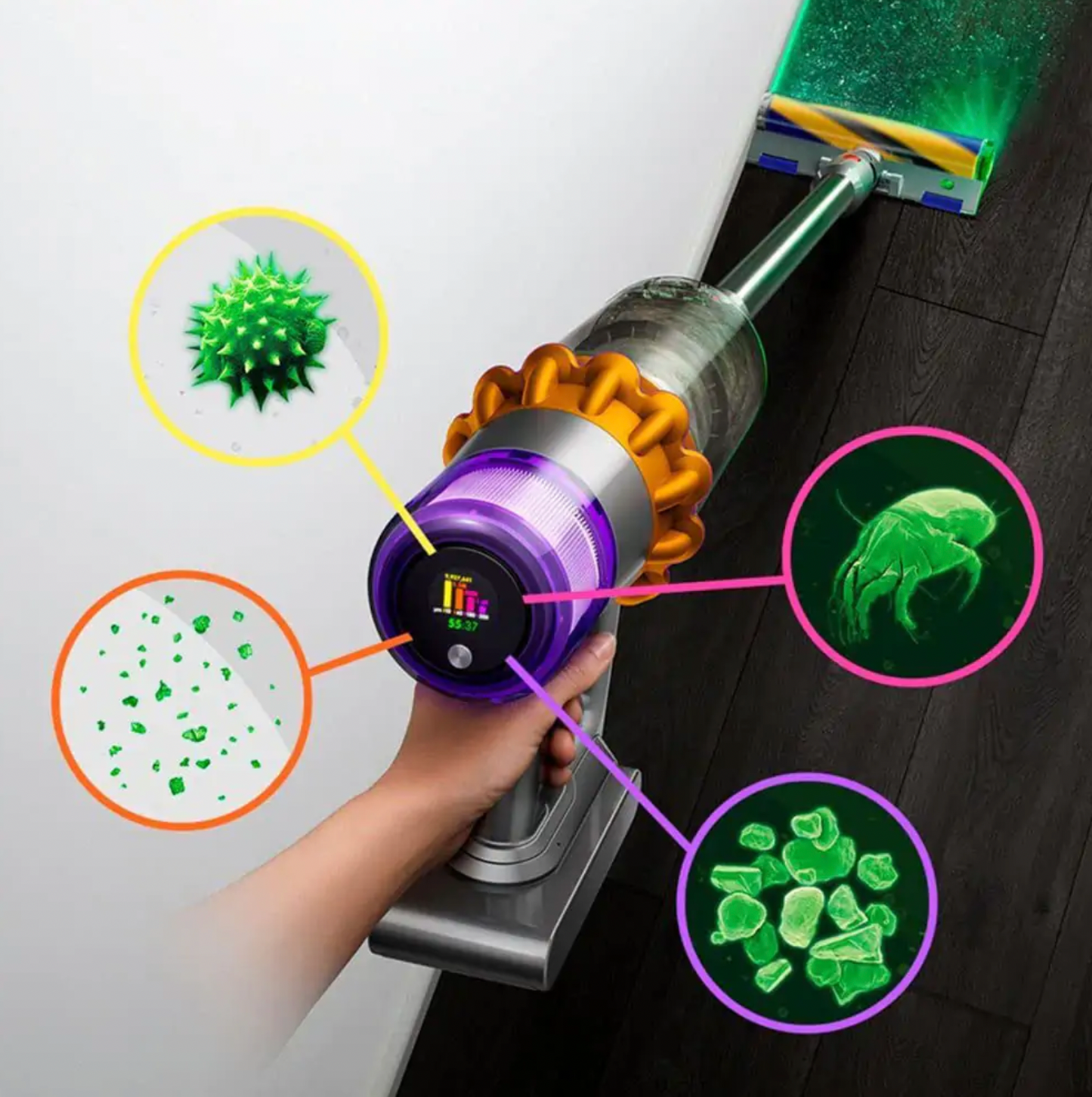שואב אבק דייסון DYSON V15 Detect Absolute