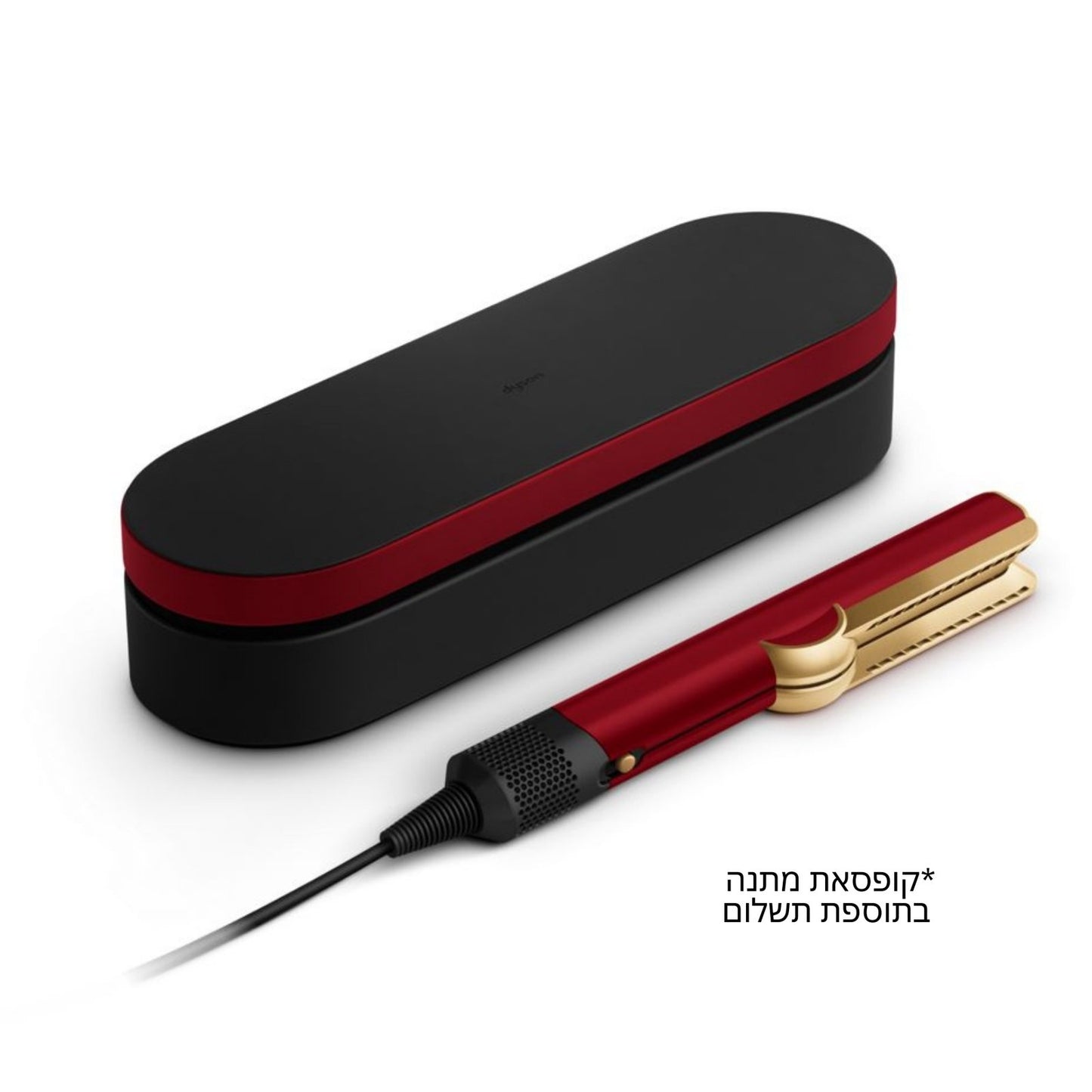 מחליק שיער דייסון צבע אדום זהב Dyson Airstrait Strawberry Red velvet/Gold