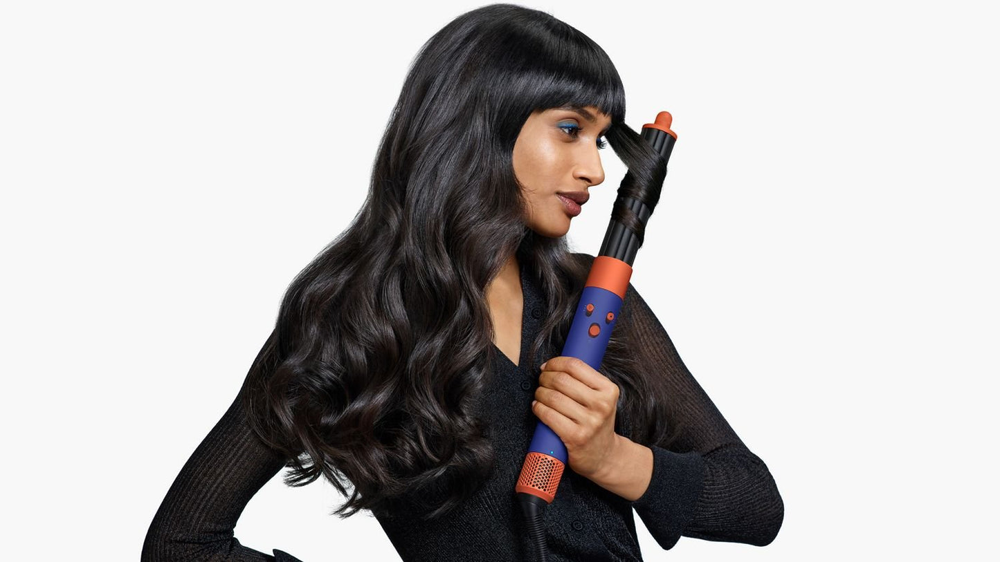 מעצב שיער דייסון כחול כתום Dyson HS05 Airwrap Complete Long Vinca blue and topaz