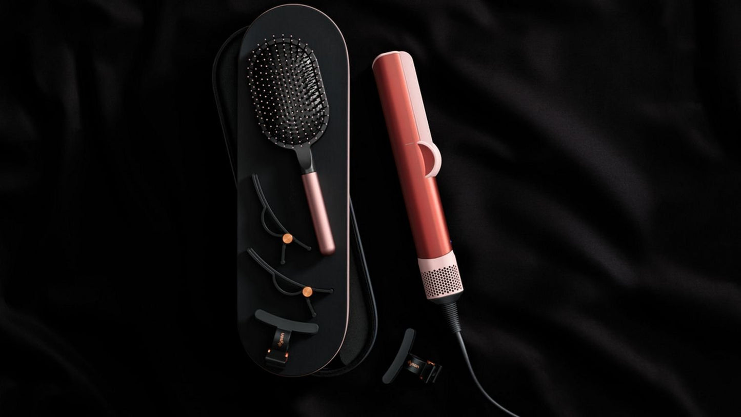 מחליק שיער דייסון צבע ורוד תות Dyson Airstrait Strawberry Bronze/Blush Pink
