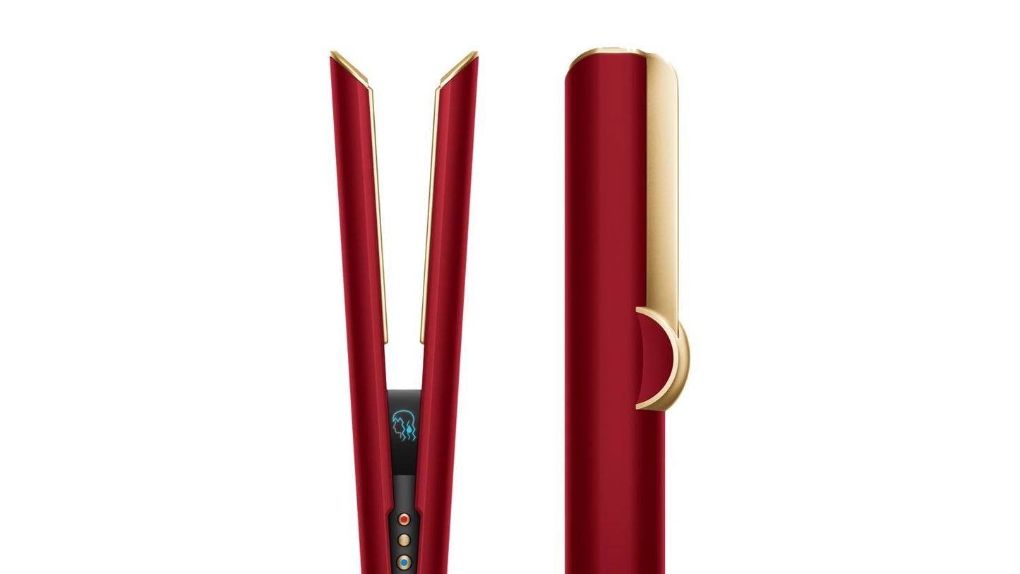 מחליק שיער דייסון צבע אדום זהב Dyson Airstrait Strawberry Red velvet/Gold