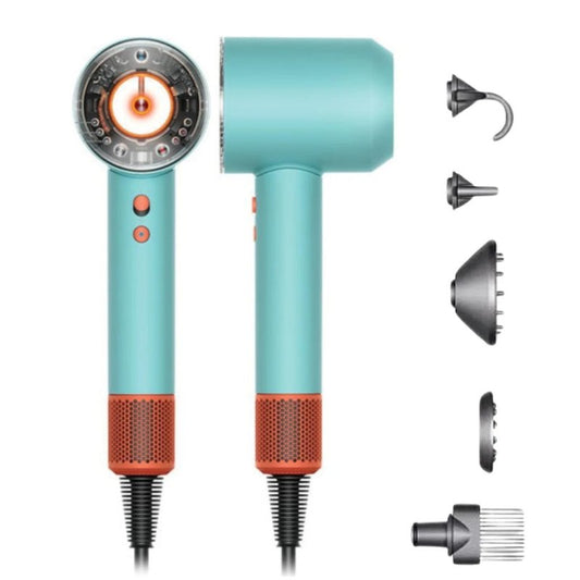 מייבש שיער דייסון צבע פסטל טורקיז Dyson Supersonic Nural hair dryer HD16 Ceramic Patina