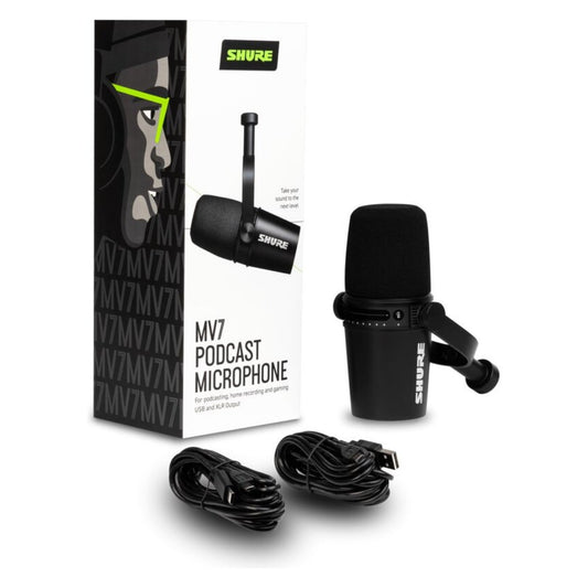 מיקרופון דינאמי פודקאסט Shure MV7