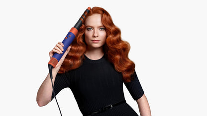 מעצב שיער דייסון כחול כתום Dyson HS05 Airwrap Complete Long Vinca blue and topaz