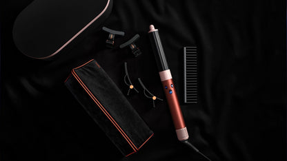 מעצב שיער דייסון ורוד תות Dyson HS05 Airwrap Complete Long Strawberry bronze and blush pink