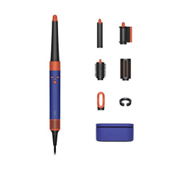 מעצב שיער דייסון כחול כתום Dyson HS05 Airwrap Complete Long Vinca blue and topaz