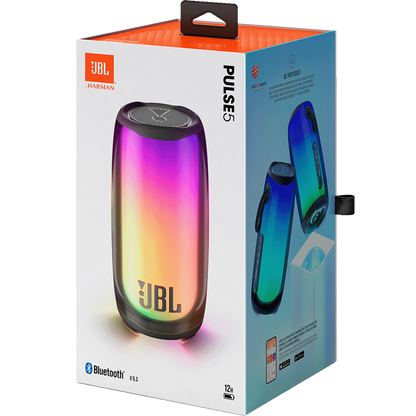 רמקול אלחוטי נייד עמיד למים JBL Pulse 5 – צבע שחור