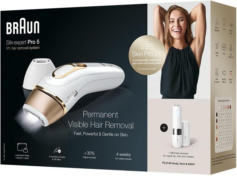 Laser Hair Remover | Braun Silk-Expert Pro 5 IPL
