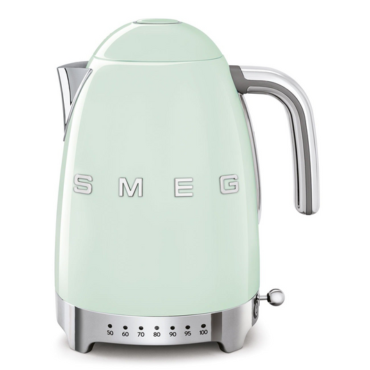 SMEG KLF04PGEU Electric Kettle with Variable Temperature Control – Pastel Green Color