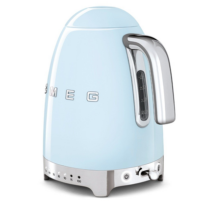 SMEG KLF04PBEU Electric Kettle with Variable Temperature Control – Pastel Light Blue