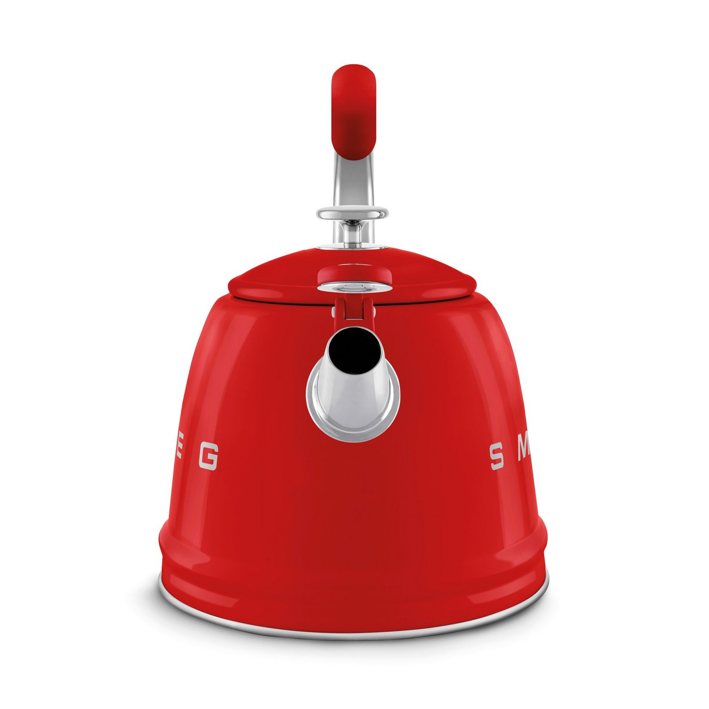 SMEG WKF01RD electric kettle in retro 50's style with whistle - red color, capacity 2.3 liters