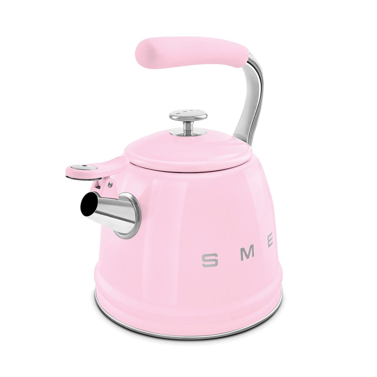 SMEG WKF01PK 50's style electric kettle with safety pouring spout - pink color