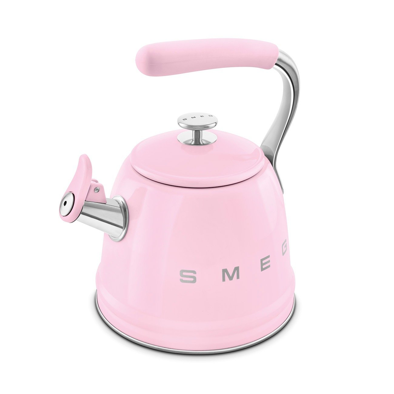 SMEG WKF01PK 50's style electric kettle with safety pouring spout - pink color