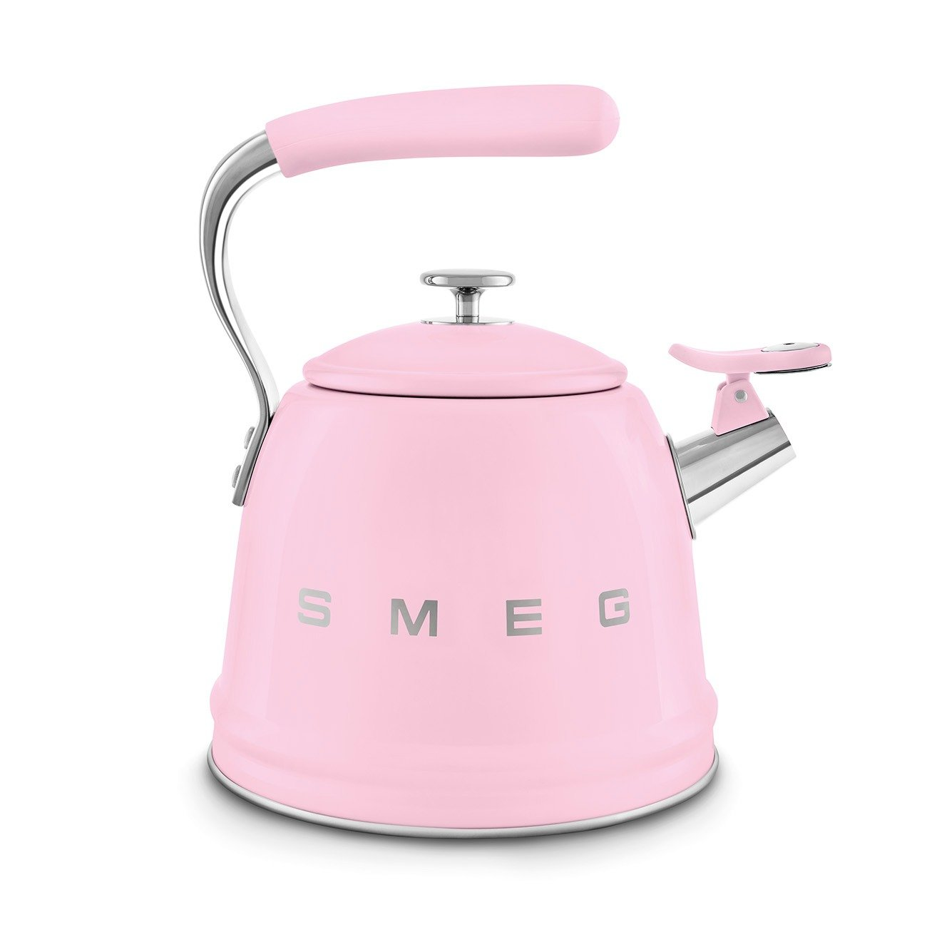 SMEG WKF01PK 50's style electric kettle with safety pouring spout - pink color