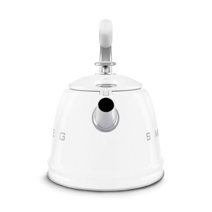 Smeg WKF01WH 50's Style Kettle with Steam Whistle – White Color 2.3 Liters