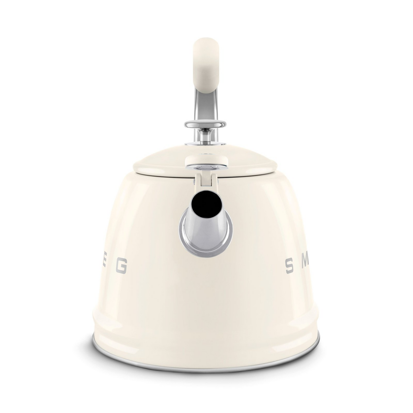 Smeg WKF01CR Retro 50's Style Kettle with Steam Whistle - Cream Color 2.3 Liters