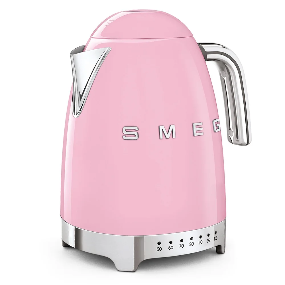 SMEG TSF01PKUS & KLF04PKEU Pink Electric Toaster and Kettle – Retro Kitchen Set