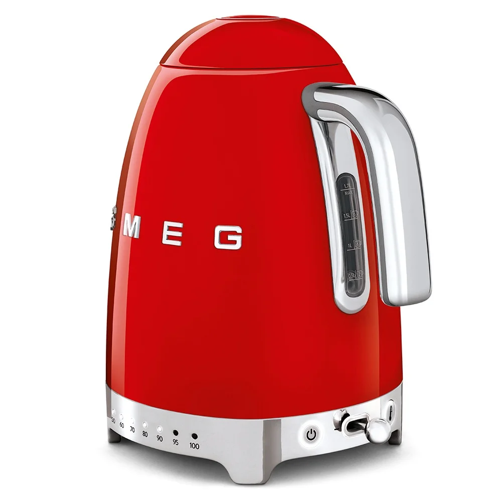 SMEG TSF01RDUS & KLF04RDEU Red Electric Toaster and Kettle – Retro Set