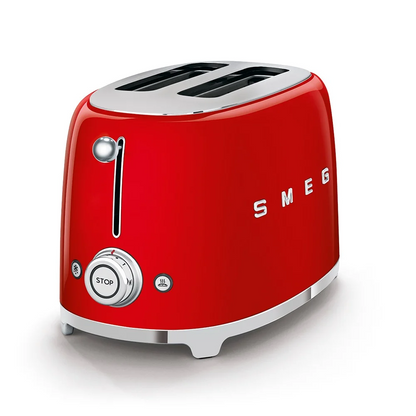 SMEG TSF01RDUS & KLF04RDEU Red Electric Toaster and Kettle – Retro Set