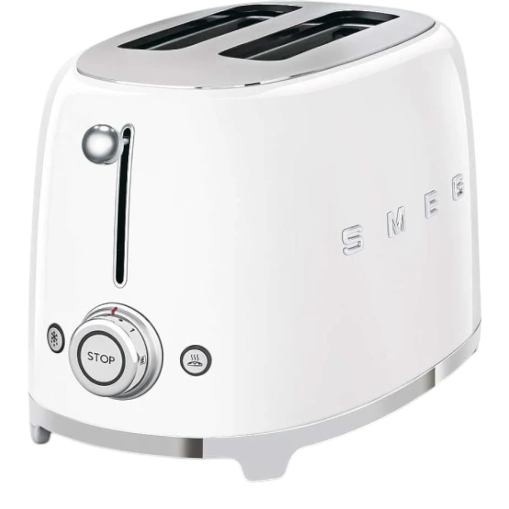 SMEG toaster and kettle set in white TSF01 & KLF03
