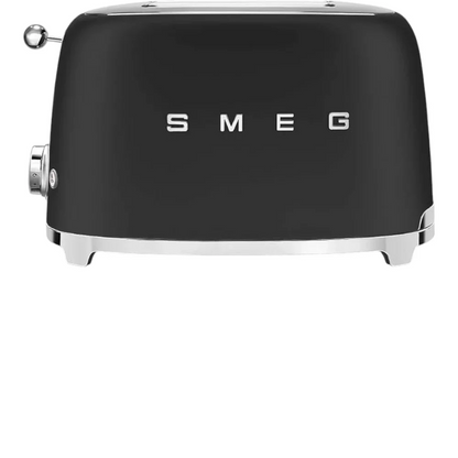 SMEG TSF01 KLF03 Toaster and Kettle Set in Glossy Black – Luxurious Retro Design