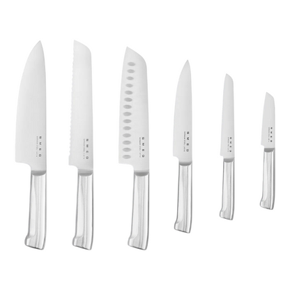 SMEG Knife Set, 6 Pieces, Retro Style Cream