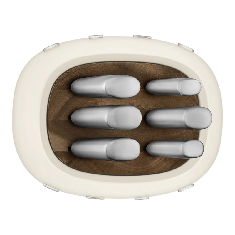 SMEG Knife Set, 6 Pieces, Retro Style Cream