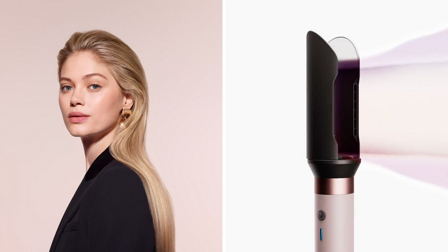 מעצב שיער ומייבש שיער דייסון חדש ורוד New Dyson Airwrap Co-anda2x™ multi-styler and dryer HS09 – Straight+Wavy (Ceramic pink/Rose gold)