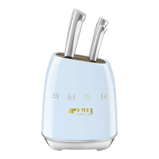 SMEG Knife Set, 6 Pieces, Retro Style Pastel Blue