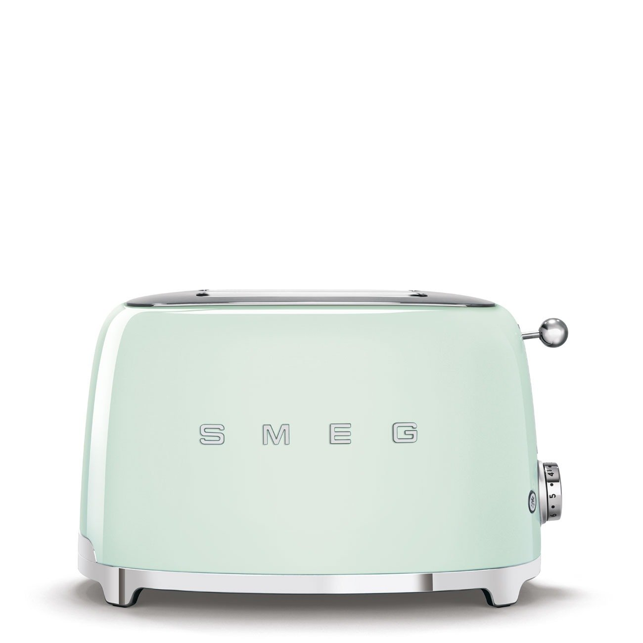 SMEG TSF01PGUS retro style electric toaster with 6 browning levels – 2 slices – pastel green color
