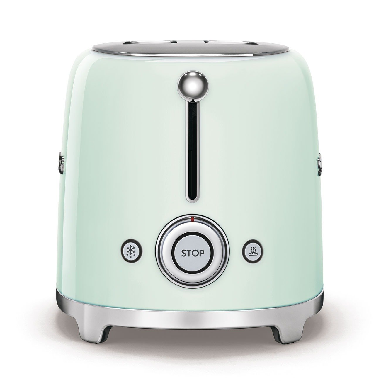 SMEG TSF01PGUS retro style electric toaster with 6 browning levels – 2 slices – pastel green color