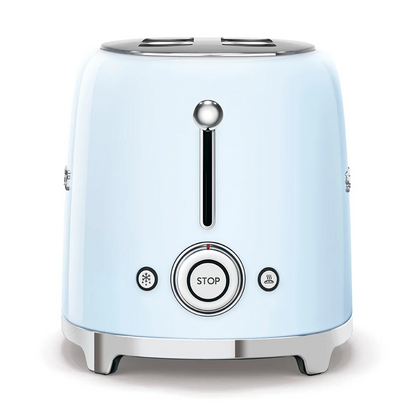 SMEG TSF01PBUS & KLF04PBEU Pastel Blue Electric Toaster and Kettle – Retro Set