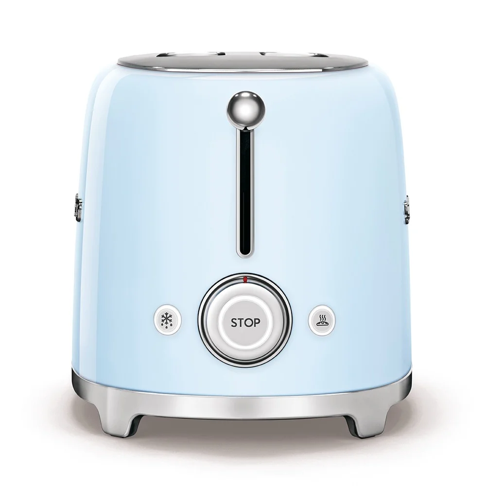 SMEG TSF01PBUS & KLF04PBEU Pastel Blue Electric Toaster and Kettle – Retro Set