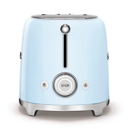 SMEG TSF01PBUS & KLF04PBEU Pastel Blue Electric Toaster and Kettle – Retro Set