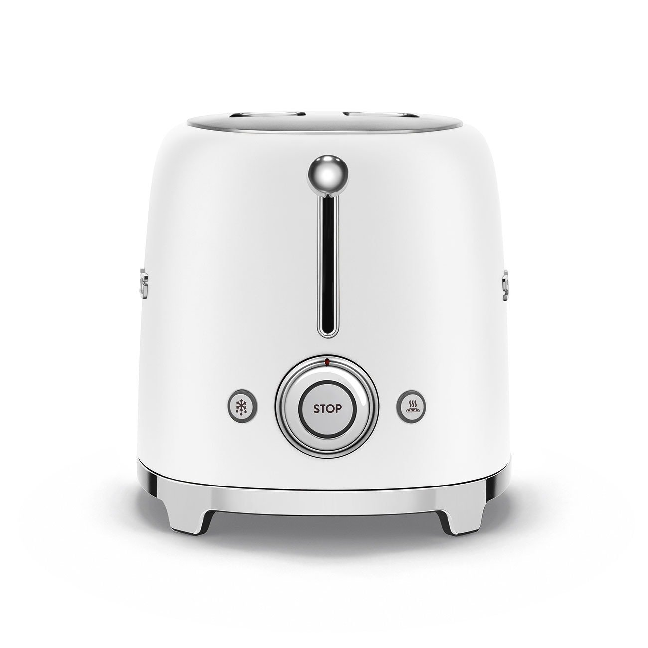 SMEG TSF01WHMUS electric toaster with 6 browning levels and defrost and reheat functions – white color