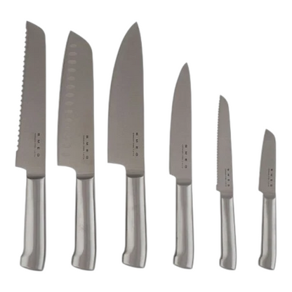 SMEG Knife Set, 6 Pieces, Retro Style Pink