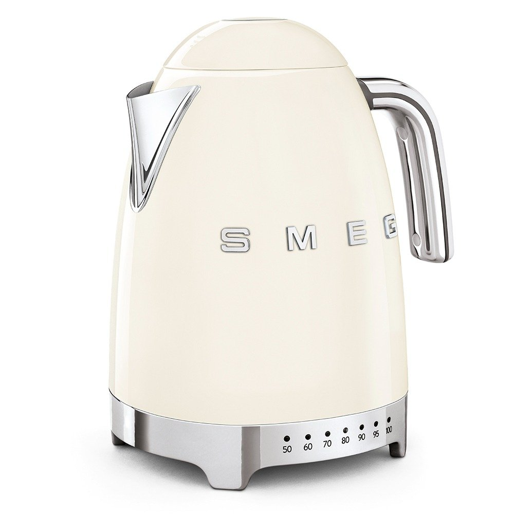 SMEG KLF04CREU Electric Kettle with Variable Temperature Control – Cream Color