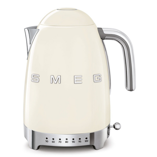 SMEG KLF04CREU Electric Kettle with Variable Temperature Control – Cream Color