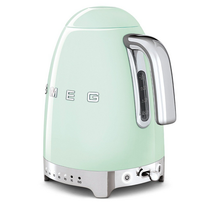 SMEG KLF04PGEU Electric Kettle with Variable Temperature Control – Pastel Green Color