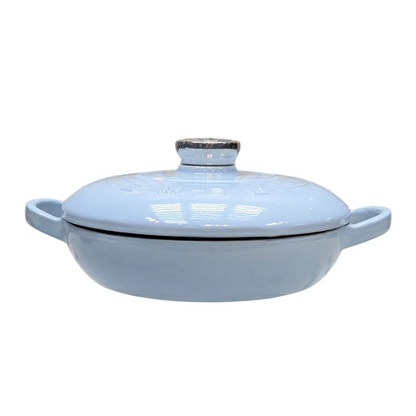 SMEG Cast Iron Pot Diameter 26 cm Braiser – Blue Color