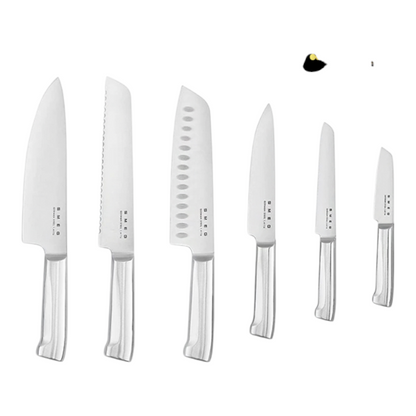 SMEG Knife Set, 6 Pieces, Retro Style Gray