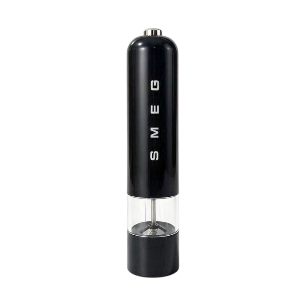 מטחנות מלח גס ופלפל חשמליות של SMEG – שחור