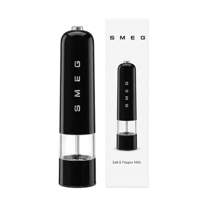 מטחנות מלח גס ופלפל חשמליות של SMEG – שחור