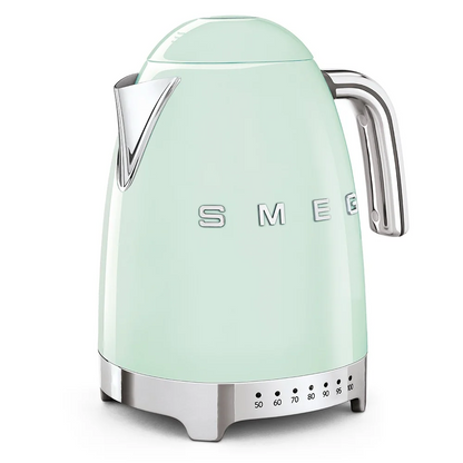 SMEG TSF01PGUS & KLF04PGEU Pastel Green Electric Toaster and Kettle – Retro Set
