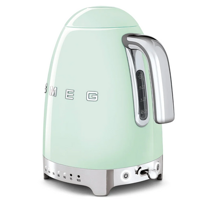 SMEG TSF01PGUS & KLF04PGEU Pastel Green Electric Toaster and Kettle – Retro Set