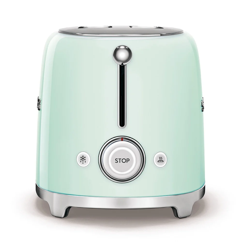 SMEG TSF01PGUS & KLF04PGEU Pastel Green Electric Toaster and Kettle – Retro Set