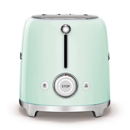 SMEG TSF01PGUS & KLF04PGEU Pastel Green Electric Toaster and Kettle – Retro Set